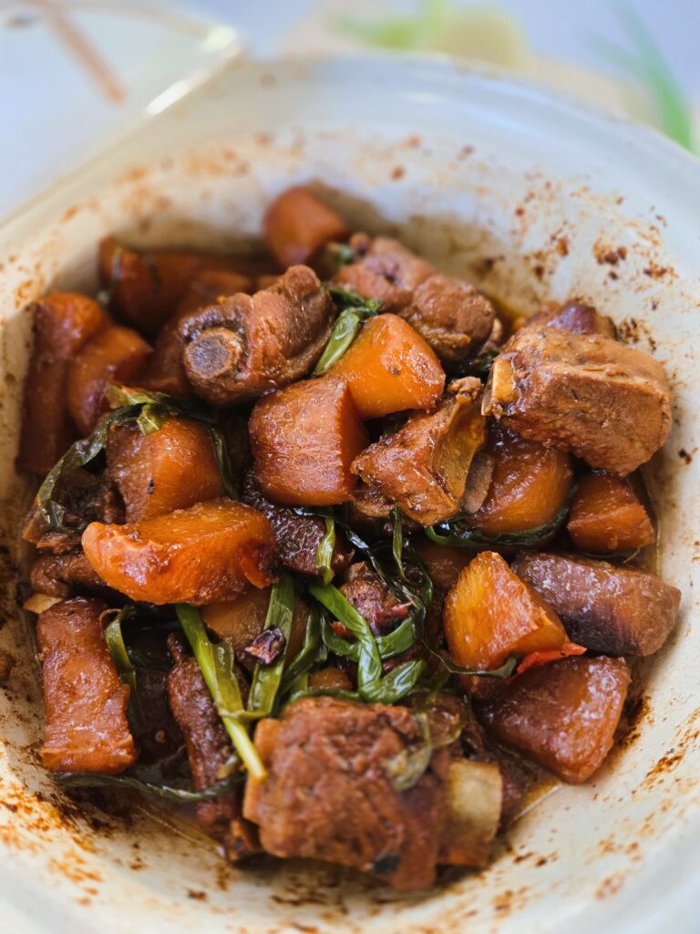 Braised Pork Spareribs and Daikon